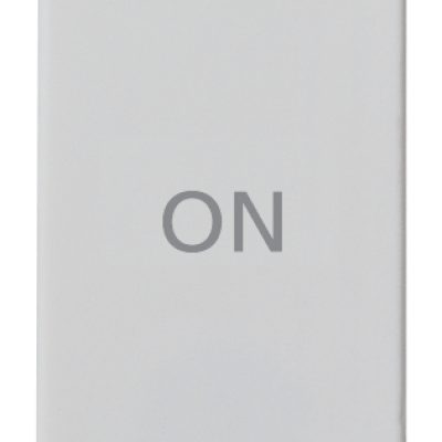 Gumb 1P NO+NC 10A simbol ON Silver