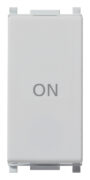 Gumb 1P NO+NC 10A simbol ON Silver