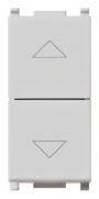 Dva gumba interbl.1P NO+NO 10A Silver