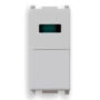 Gumb 1P NO 10A + zelena LED svjetiljka Silver