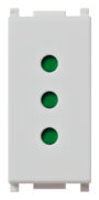 Utikač 2P+T 10A P11 Silver