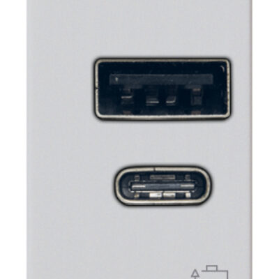 Napajanje USB A+C 12W2,4A5V 1M Srebrno