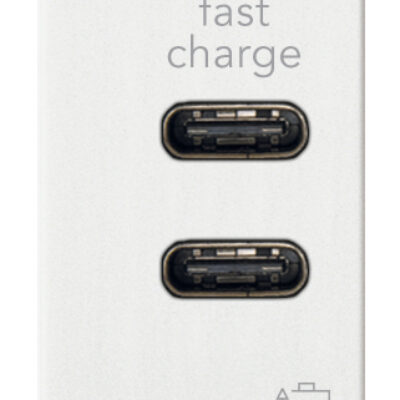 Punjač USB C+C 15W 3A 5V 1M bijeli