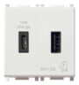 Napajač USB A+C 15W 3A 5V 2M bijeli
