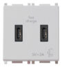 Napajanje USB C+C 15W 3A 5V 2M Silver