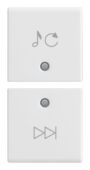 Dva pola tipke 1M izvor/traga bijelo
