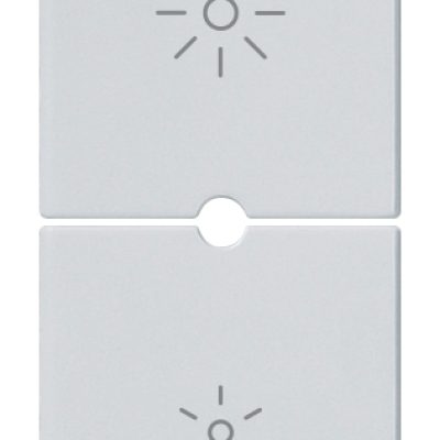 Dva pola tipka 1M dimmer Silver