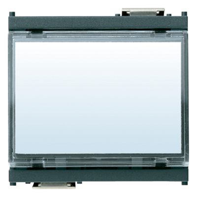 Gumb s oznakom, 1P NO 10A 12-24V sivi