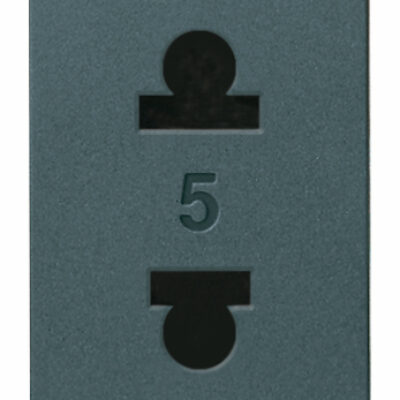 Utikač 2P 15A USA+EU Ã¸4,8mm sivi