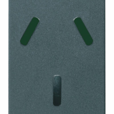 Utičnica SICURY 2P+T 10A argentino siva