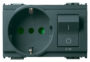 Utikač 2P+T 16A P30 unutarnji tip C16 siva