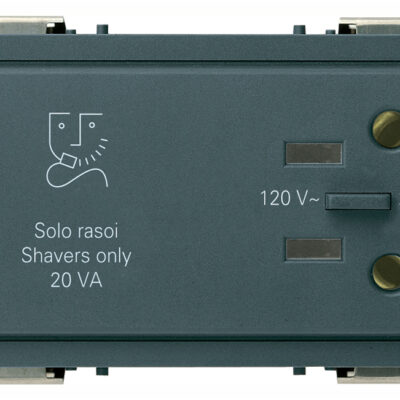 Utikač za brijač 230V sivi