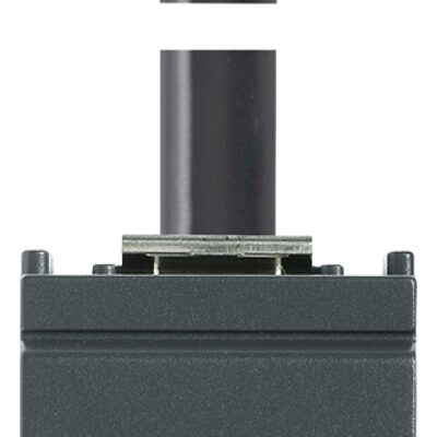 HDMI utičnica s kabelom od 90Â° sivih boja