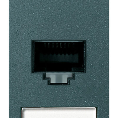 Utičnica RJ45 Netsafe Cat5e FTP 110 siva.