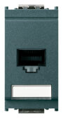 Utičnica RJ45 Netsafe Cat5e FTP 110 siva.