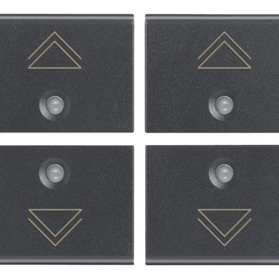 Četiri tipke 1M dimmer sive boje