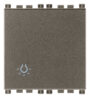 Gumb 1P NO 10A 2M svjetlo Metal