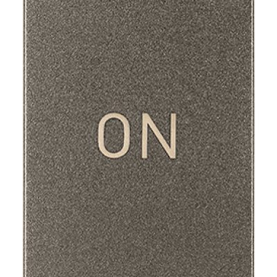 Gumb 1P NO+NC 10A simbol ON Metal