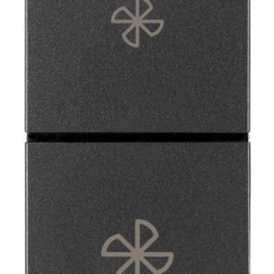 Sklopka 2P 10AX fan-coil siva