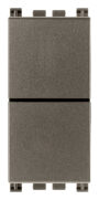 Dva neovisna gumba NO+NO 10A Metal