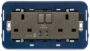 2 utičnice 2P+T13 ABS+unutarnje crvene+USB C+C Metal