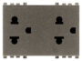 Dva utikača SICURY 2P+T 16A USA+EU Metal