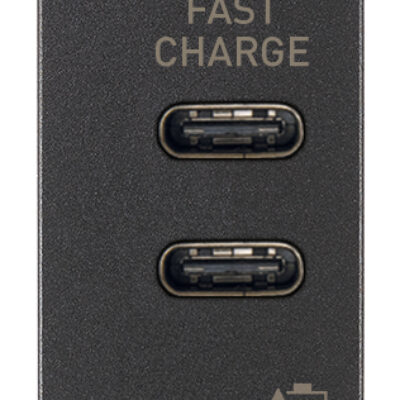USB C+C punjač 15W 3A 5V 1M siv