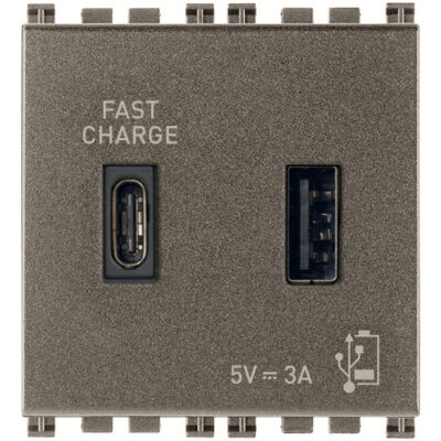 Napajanje USB A+C 15W 3A 5V 2M Metal