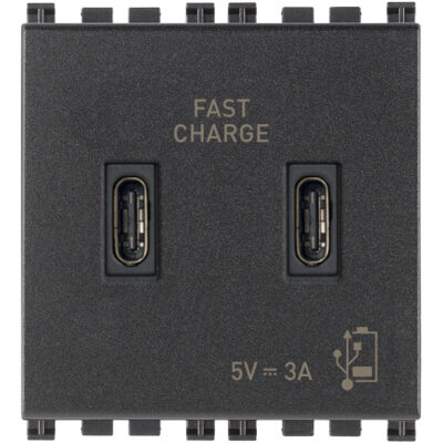 Napajanje USB C+C 15W 3A 5V 2M sivo