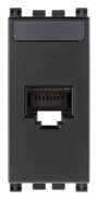 Utičnica RJ45 Netsafe Cat6 FTP siva