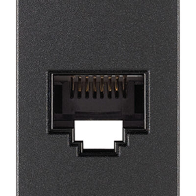 UTP mrežna utičnica RJ45 Netsafe Cat6A siva