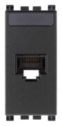 Utičnica RJ45 Netsafe Cat6A FTP siva