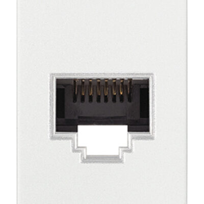 Utičnica RJ45 Netsafe Cat6A FTP bijela