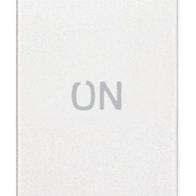 Tipka 1P NO+NC 10A simbol ON bijela