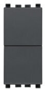 Dva neovisna gumba NO + NO 10A sivi