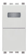 Tipka 1P NO 10A + bijela LED lampica Next