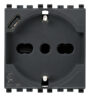 Utikač 2P+T 16A univerzalni + USB C sivi