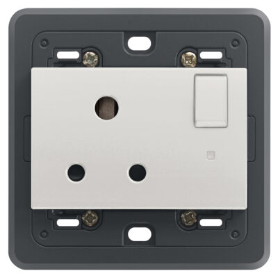 Utikač 2P+T 5A engleski inter. + LED indikator Next