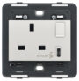 Utikač 2P+T 13A BS + int. + USB C Next