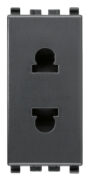 Utikač SICURY 2P 16A USA+EU Ã¸4,8mm sivi