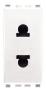 Utikač SICURY 2P 16A USA+EU Ã¸4,8mm bijeli