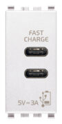 Napajanje USB C+C 15W 3A 5V 1M bijelo