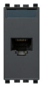 Netsafe Cat5e UTP siva priključnica RJ45