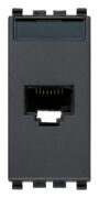 Utičnica RJ45 Netsafe Cat5e UTP siva