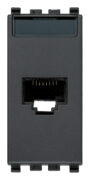 Utičnica RJ45 Netsafe Cat6A UTP siva