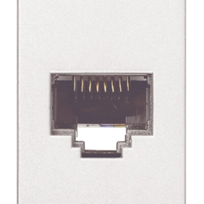 Utičnica RJ45 Netsafe Cat6A UTP bijela