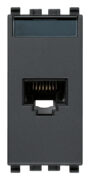 Utičnica RJ45 Netsafe Cat6 UTP 110 siva