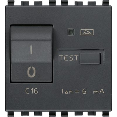Prekidač MT Diff.1P+N C16 6mA sivi
