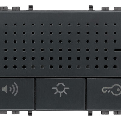 Interfon s handsfree dvaju žica sivi