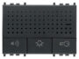 Interfon s handsfree dvaju žica sivi